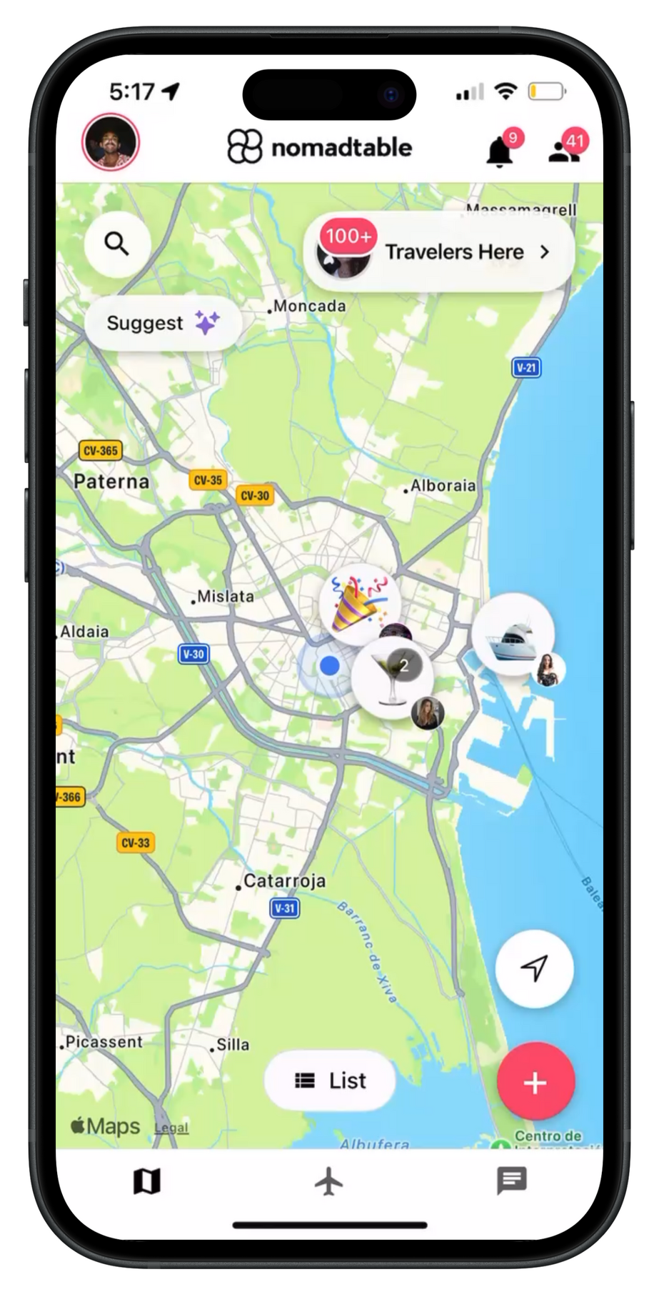 1. browse nearby activities
